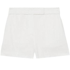 REISS FAWN Linen Whipstitch Shorts